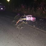 Motociclista resulta lesionado tras derrapar en la carretera Tuxpan–Tamiahua, a la altura de Sabanillas