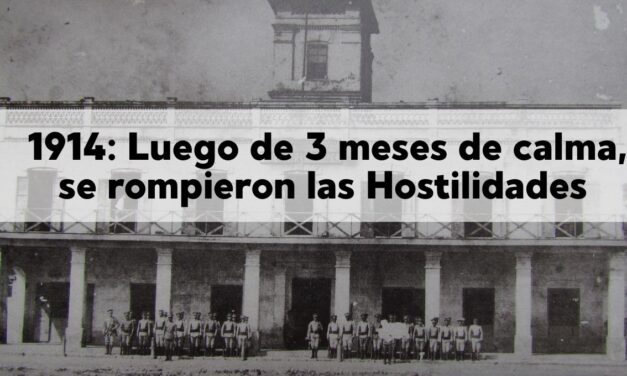 1914: Luego de tres meses de tensa calma, se rompieron las hostilidades en Tuxpan y la región