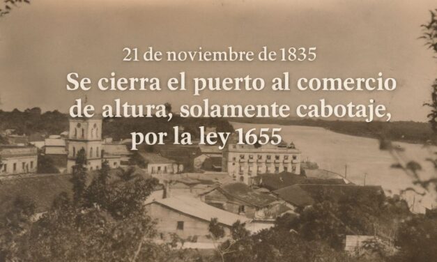 21 de noviembre de 1835 — El puerto de Tuxpan se cierra al comercio de altura por la Ley 1655