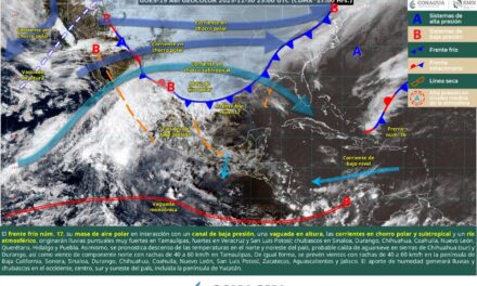 Se recomienda precaución por la llegada del Frente Frío 17 al Norte de Veracruz