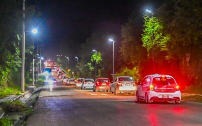 La carretera Tuxpan-Tampico ya cuenta con alumbrado público de luminarias solares