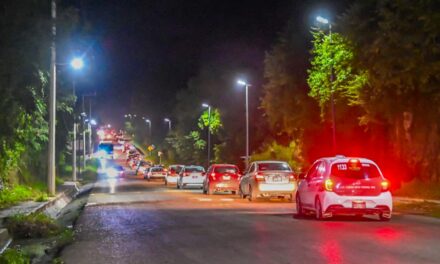 La carretera Tuxpan-Tampico ya cuenta con alumbrado público de luminarias solares
