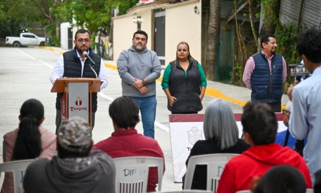 Gobierno de Tuxpan inaugura la pavimentación con concreto hidráulico de la calle Venezuela, en la colonia Salinas de Gortari