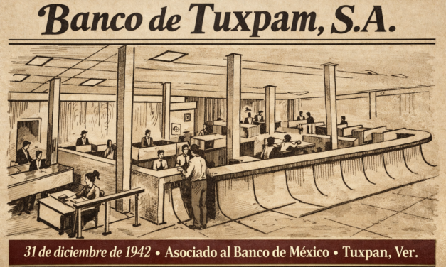 31 de diciembre de 1942 — El Banco de Tuxpam, S.A. figura entre las instituciones asociadas al Banco de México