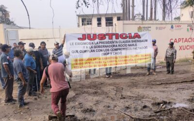 Comunidades toman las bombas de captación en Xúchitl: advierten que Tuxpan podría quedarse sin agua