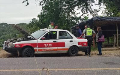Guardia Nacional retiene taxi por aparente reporte de robo