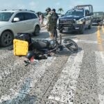 Marino resulta gravemente lesionado tras derrapar en el bulevar Independencia