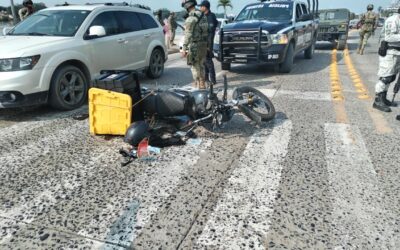 Marino resulta gravemente lesionado tras derrapar en el bulevar Independencia