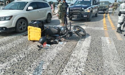 Marino resulta gravemente lesionado tras derrapar en el bulevar Independencia