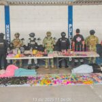 Aseguran más de 115 kilos de pirotecnia en operativo interinstitucional