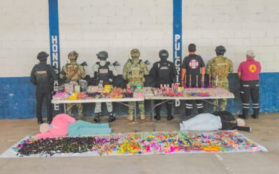 Aseguran más de 115 kilos de pirotecnia en operativo interinstitucional