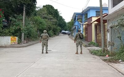 Amplio operativo de seguridad en la colonia Murillo Vidal tras posible liberación de víctima en Tuxpan