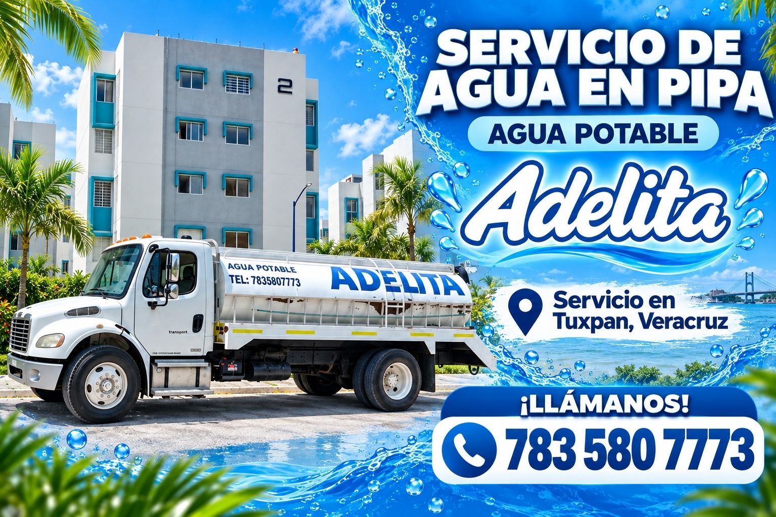 Agua en Pipa Adelita