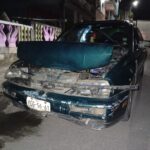 Aprendiz de Taxista choca en la Ochoa