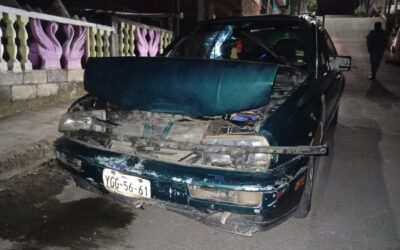 Aprendiz de Taxista choca en la Ochoa