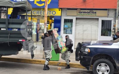 Aseguran máquinas tragamonedas tras operativo federal en el centro de Tuxpan