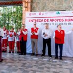 CRUZ ROJA MEXICANA ENTREGA ENSERES DOMÉSTICOS A FAMILIAS AFECTADAS POR INUNDACIONES EN TUXPAN