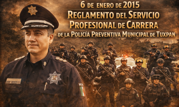 6 de enero de 2015: Tuxpan reglamenta la profesionalización de su policía preventiva