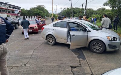 Choque en la carretera Tuxpan–Tamiahua deja dos personas con lesiones leves