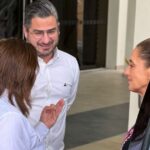 Daniel Cortina recibe a la presidenta Claudia Sheinbaum y a la gobernadora Rocío Nahle en Tuxpan
