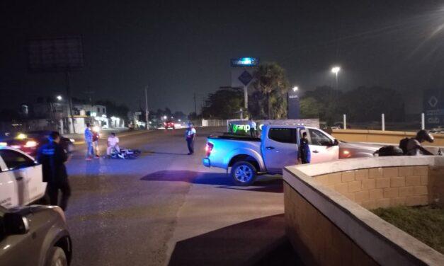 Accidente sin lesionados en la carretera Tuxpan–Tampico, a la altura de Las Lomas