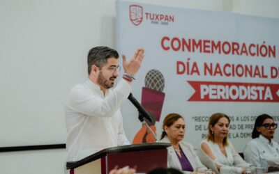 El Ayuntamiento de Tuxpan que preside Daniel Cortina Martinez, ofreció una recepción especial por el Día Nacional del Periodista