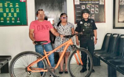 Recuperan bicicleta robada y la devuelven a su dueño