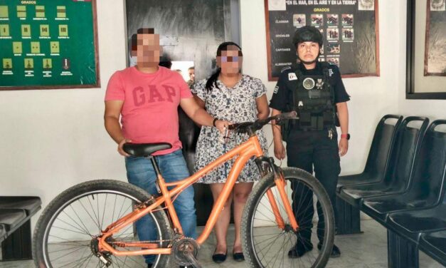Recuperan bicicleta robada y la devuelven a su dueño