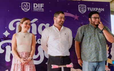 Ayuntamiento y DIF Tuxpan llevan alegría a la Ruta de los Kilómetros