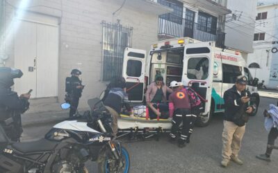 Terrible accidente de motocicleta en pleno centro de Tuxpan