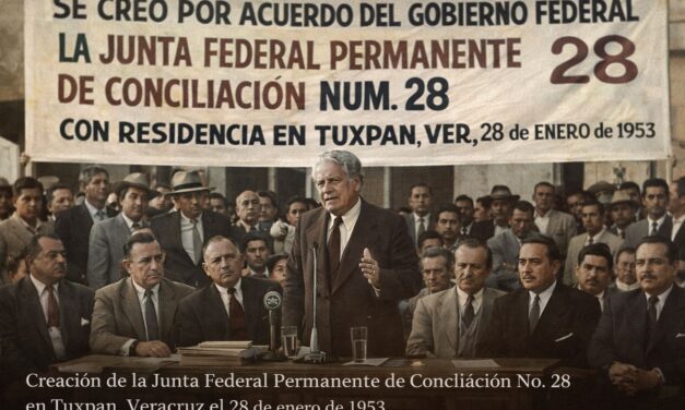 28 de enero de 1953 — Se crea la Junta Federal Permanente de Conciliación No. 28, con residencia en Tuxpan