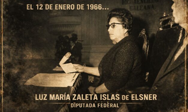 12 de enero de 1966 — Fallece Luz María Zaleta Islas de Elsner, legisladora nacida en Tuxpan