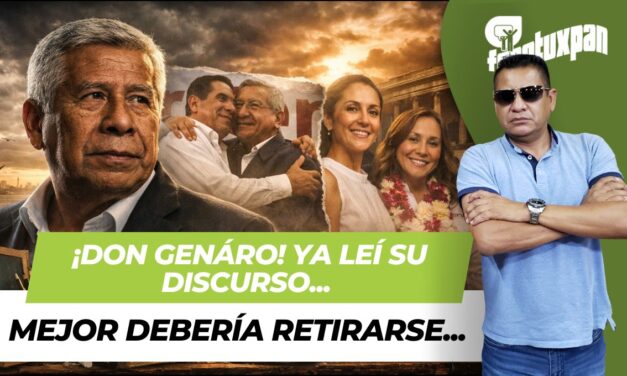 Don Genaro, ya leí su discurso. Mejor debería retirarse…
