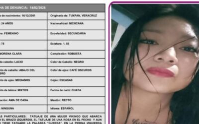 Activan operativo de búsqueda por desaparición de joven en Tuxpan; Fiscalía emite boletín urgente