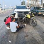 Adulto mayor provoca choque por alcance en el bulevar Reyes Heroles