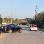 Choque entre taxi y automóvil deja una mujer lesionada en el libramiento López Mateos