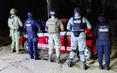 Taxi “fantasma” con reporte de robo moviliza a fuerzas federales en Tuxpan