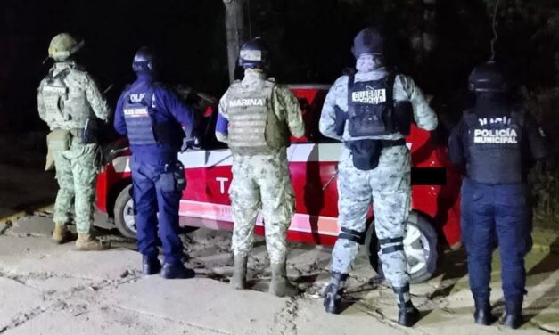 Taxi “fantasma” con reporte de robo moviliza a fuerzas federales en Tuxpan