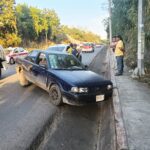 Choque en la carretera Tuxpan–Tampico deja solo daños materiales