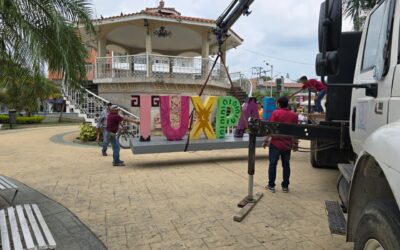 Letras monumentales llegan al Parque Reforma por “Las Bohemias”