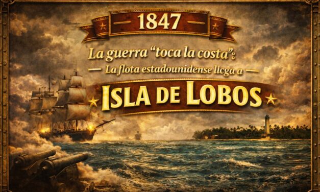 1847 — La guerra “toca la costa”: la flota estadounidense llega a Isla de Lobos
