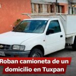 Roban camioneta del interior de un domicilio en Zapote Gordo