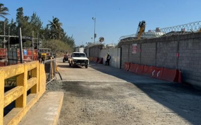 Acceso a Barra Galindo queda habilitado después de reparación de socavón