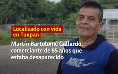 Localizan con vida a comerciante reportado como desaparecido en Tuxpan