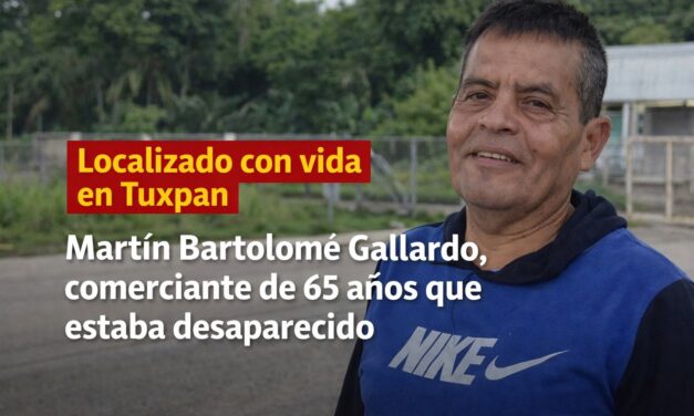 Localizan con vida a comerciante reportado como desaparecido en Tuxpan