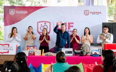 Rinden cuentas y fortalecen la educación con el programa “La Escuela es Nuestra” en los CAIC del DIF Tuxpan