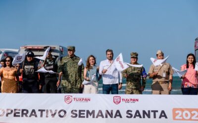Tuxpan da banderazo al Operativo Semana Santa 2026 con amplio despliegue interinstitucional