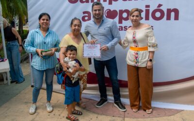 Tuxpan impulsa el bienestar animal con exitosa campaña de adopción