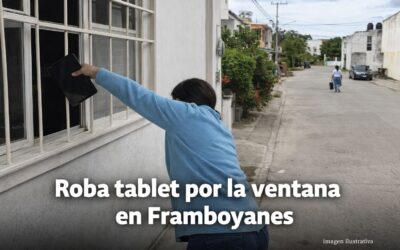 Mete la mano por la ventana y roba una tablet en Framboyanes