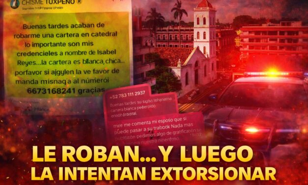 De víctima a blanco otra vez: intentan extorsionar a mujer tras robo de cartera en Catedral de Tuxpan